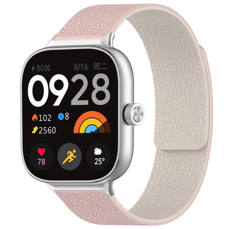 Cinturino per orologio magnetico in silicone con texture litchi xDfind, For Xiaomi Band 10 Pro/9 Pro/Redmi Watch 6/5/4, For Xiaomi Smart Bnad 10 / 9 / 8