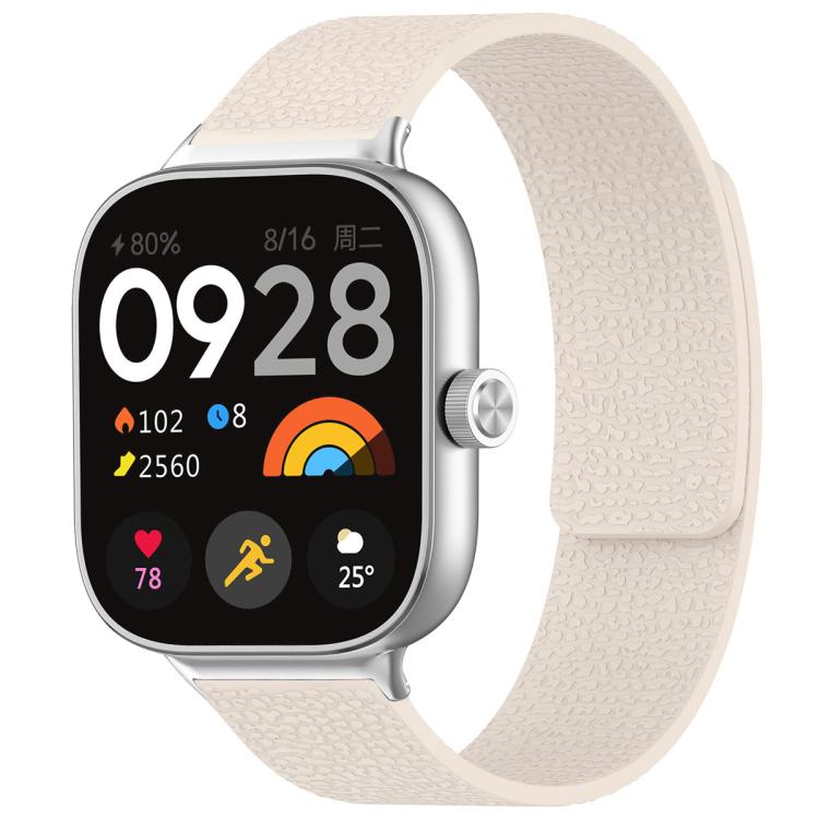 Cinturino per orologio magnetico in silicone con texture litchi xDfind, For Xiaomi Band 10 Pro/9 Pro/Redmi Watch 6/5/4, For Xiaomi Smart Bnad 10 / 9 / 8
