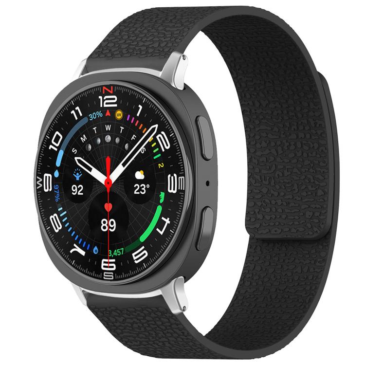 Cinturino per orologio magnetico in silicone con texture litchi xDfind, For Samsung Galaxy Watch Ultra/Ultra 2025, For Samsung Galaxy Watch8 / 8 Classic