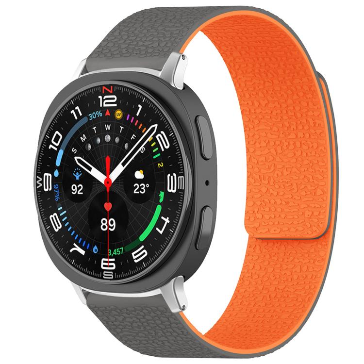 Cinturino per orologio magnetico in silicone con texture litchi xDfind, For Samsung Galaxy Watch Ultra/Ultra 2025, For Samsung Galaxy Watch8 / 8 Classic