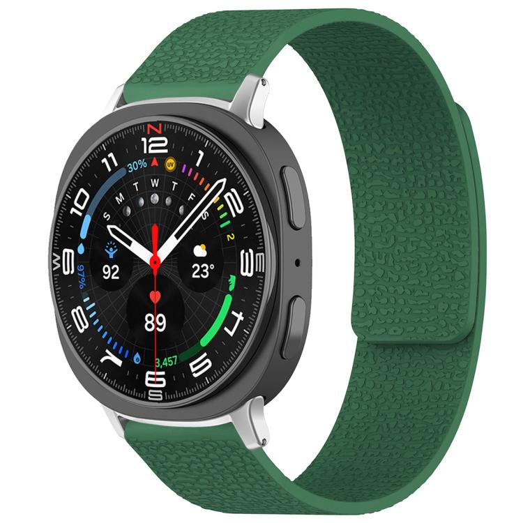 Cinturino per orologio magnetico in silicone con texture litchi xDfind, For Samsung Galaxy Watch Ultra/Ultra 2025, For Samsung Galaxy Watch8 / 8 Classic
