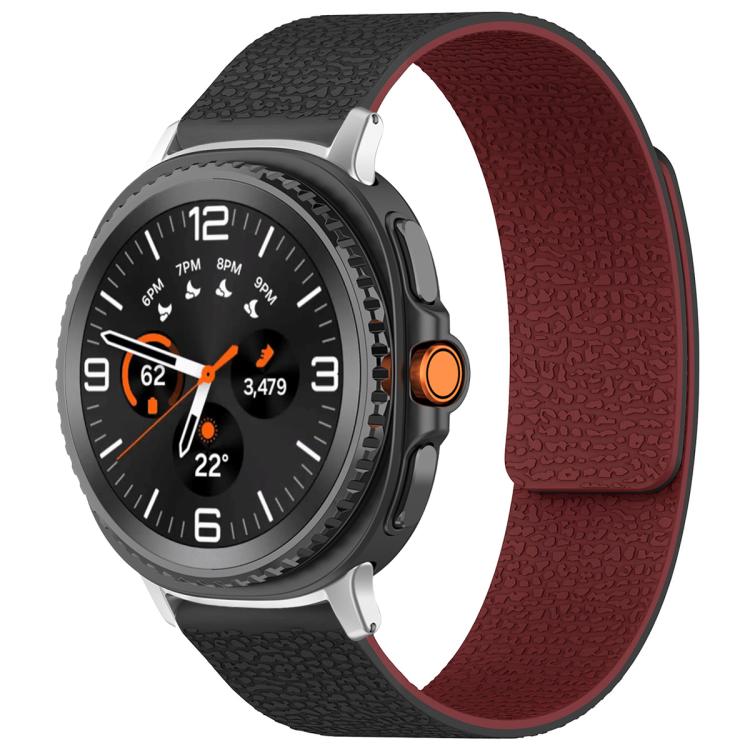 Cinturino per orologio magnetico in silicone con texture litchi xDfind, For Samsung Galaxy Watch Ultra/Ultra 2025, For Samsung Galaxy Watch8 / 8 Classic