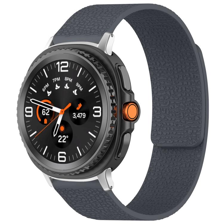 Cinturino per orologio magnetico in silicone con texture litchi xDfind, For Samsung Galaxy Watch Ultra/Ultra 2025, For Samsung Galaxy Watch8 / 8 Classic