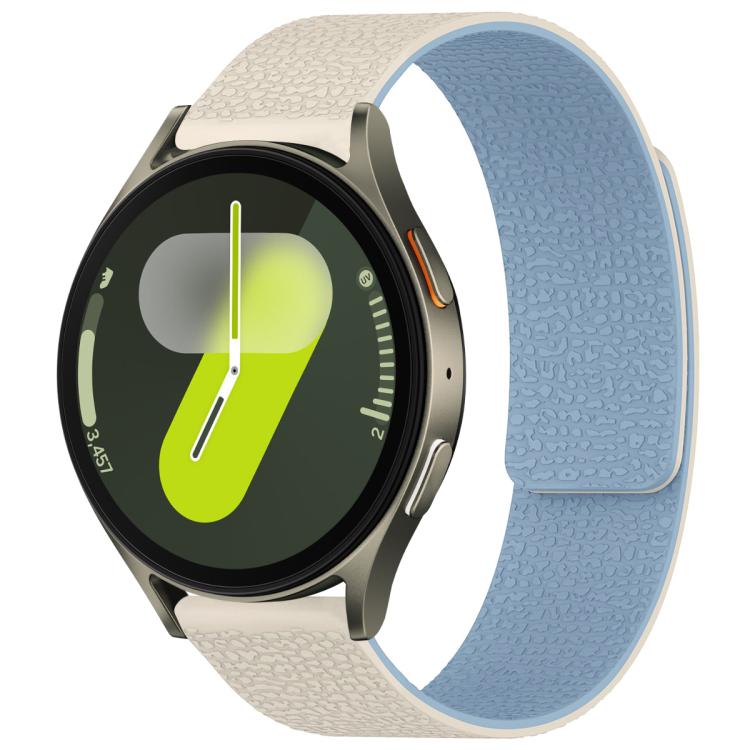 Cinturino per orologio magnetico in silicone con texture litchi xDfind, For Samsung Galaxy Watch 7 / 6 / 5 / FE, For Samsung Galaxy Fit3 SM-R390