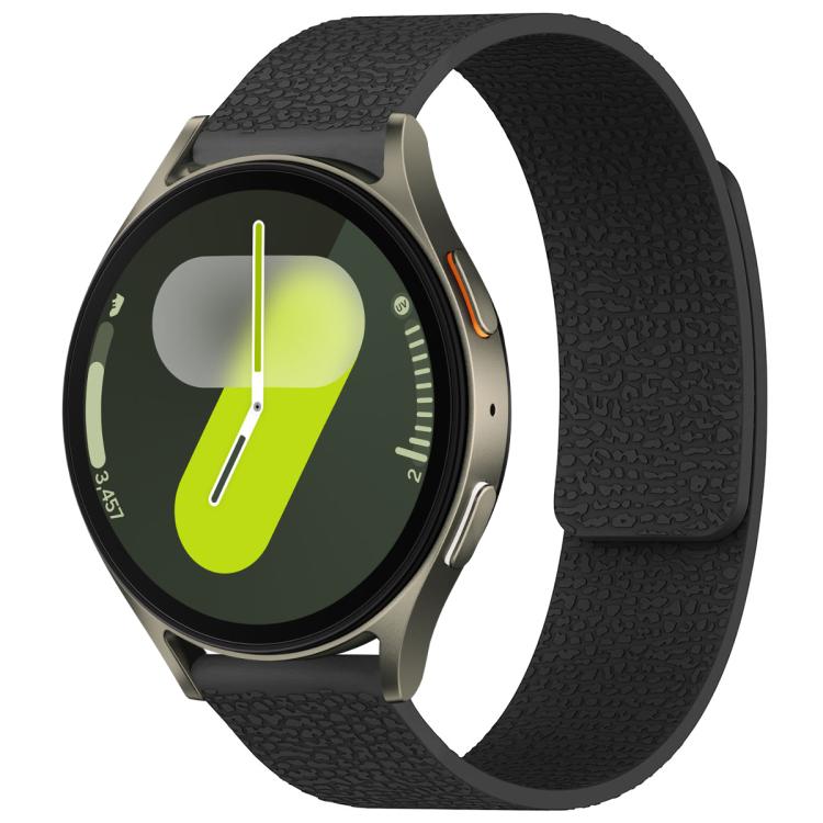 Cinturino per orologio magnetico in silicone con texture litchi xDfind, For Samsung Galaxy Watch 7 / 6 / 5 / FE, For Samsung Galaxy Fit3 SM-R390
