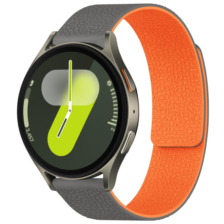 Cinturino per orologio magnetico in silicone con texture litchi xDfind, For Samsung Galaxy Watch 7 / 6 / 5 / FE, For Samsung Galaxy Fit3 SM-R390