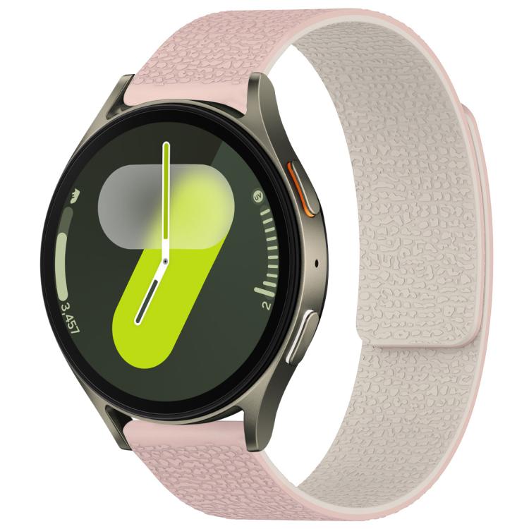 Cinturino per orologio magnetico in silicone con texture litchi xDfind, For Samsung Galaxy Watch 7 / 6 / 5 / FE, For Samsung Galaxy Fit3 SM-R390