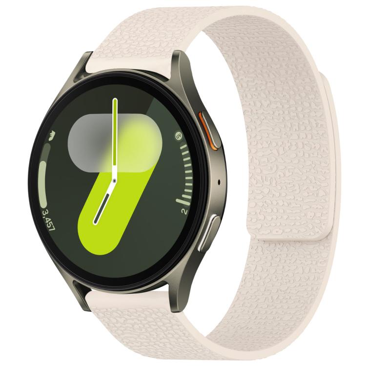 Cinturino per orologio magnetico in silicone con texture litchi xDfind, For Samsung Galaxy Watch 7 / 6 / 5 / FE, For Samsung Galaxy Fit3 SM-R390