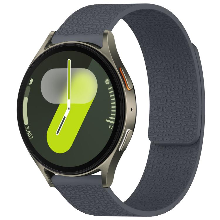 Cinturino per orologio magnetico in silicone con texture litchi xDfind, For Samsung Galaxy Watch 7 / 6 / 5 / FE, For Samsung Galaxy Fit3 SM-R390