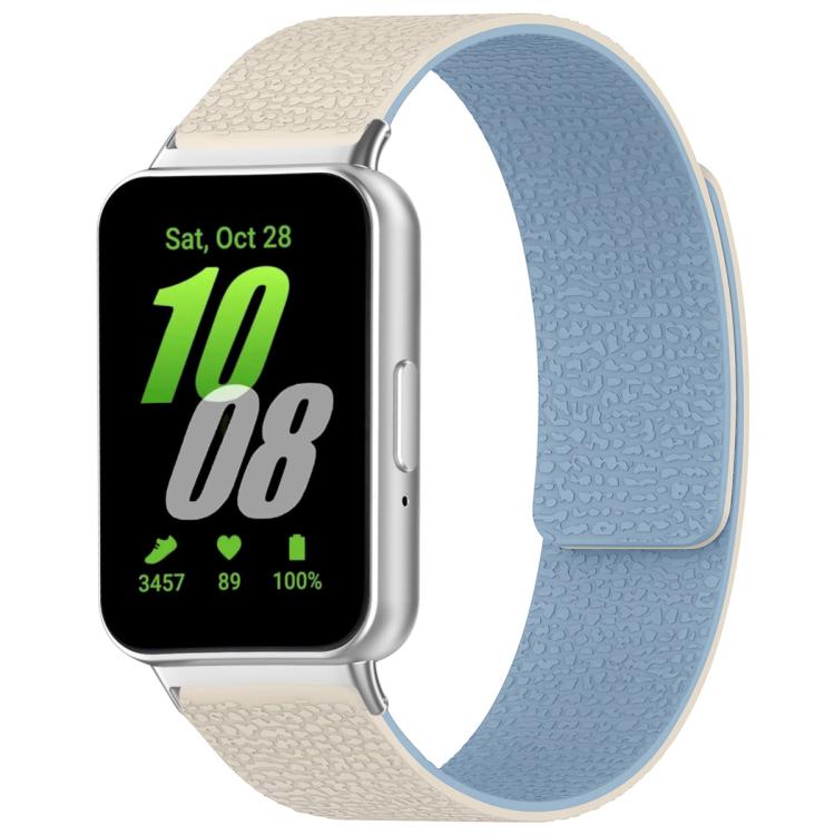 Cinturino per orologio magnetico in silicone con texture litchi xDfind, For Samsung Galaxy Watch 7 / 6 / 5 / FE, For Samsung Galaxy Fit3 SM-R390