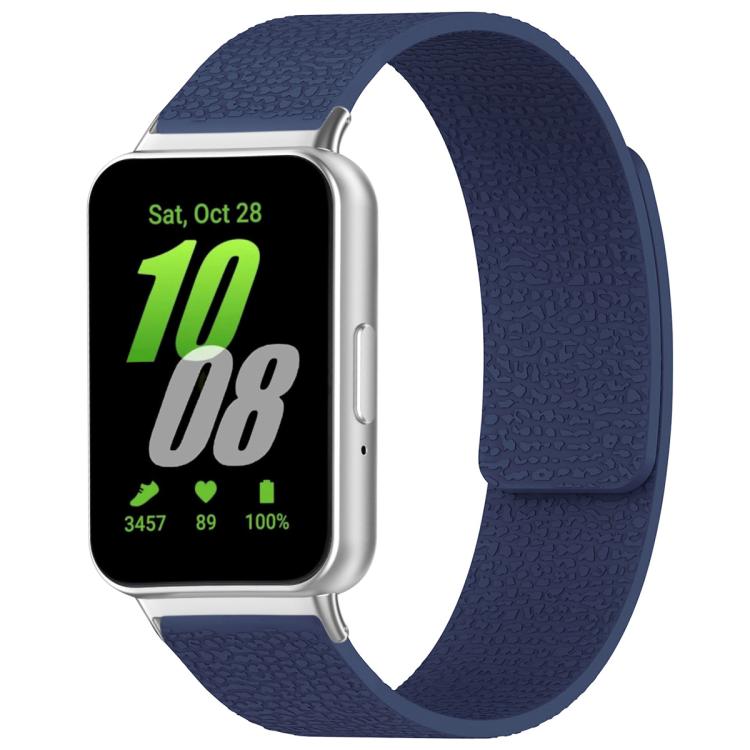 Cinturino per orologio magnetico in silicone con texture litchi xDfind, For Samsung Galaxy Watch 7 / 6 / 5 / FE, For Samsung Galaxy Fit3 SM-R390