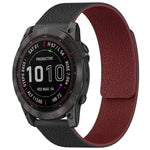 Cinturino per orologio magnetico in silicone con texture litchi xDfind, For Garmin Fenix 8/7X/6X/5X 26mm, For Garmin Fenix 8/7/6/5 22mm