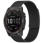 Cinturino per orologio magnetico in silicone con texture litchi xDfind, For Garmin Fenix 8/7X/6X/5X 26mm, For Garmin Fenix 8/7/6/5 22mm