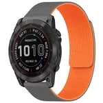Cinturino per orologio magnetico in silicone con texture litchi xDfind, For Garmin Fenix 8/7X/6X/5X 26mm, For Garmin Fenix 8/7/6/5 22mm