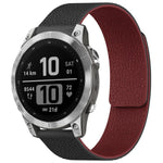 Cinturino per orologio magnetico in silicone con texture litchi xDfind, For Garmin Fenix 8/7X/6X/5X 26mm, For Garmin Fenix 8/7/6/5 22mm