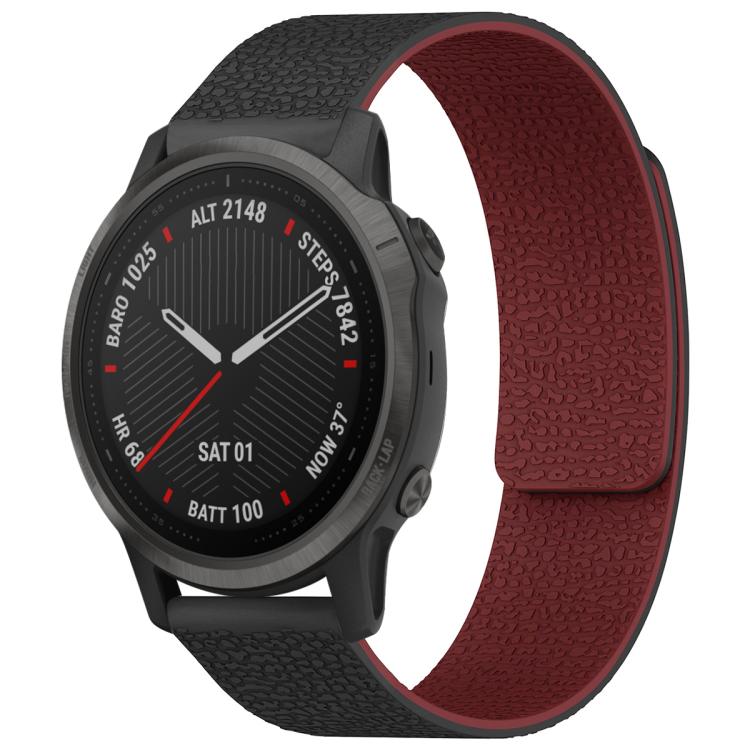 Cinturino per orologio magnetico in silicone con texture litchi xDfind, For Garmin Fenix 8/7S/6S/5S 20mm, For Garmin Forerunner 45 / 45S / Swim 2 18mm