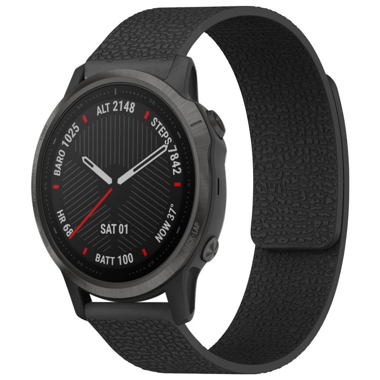 Cinturino per orologio magnetico in silicone con texture litchi xDfind, For Garmin Fenix 8/7S/6S/5S 20mm, For Garmin Forerunner 45 / 45S / Swim 2 18mm