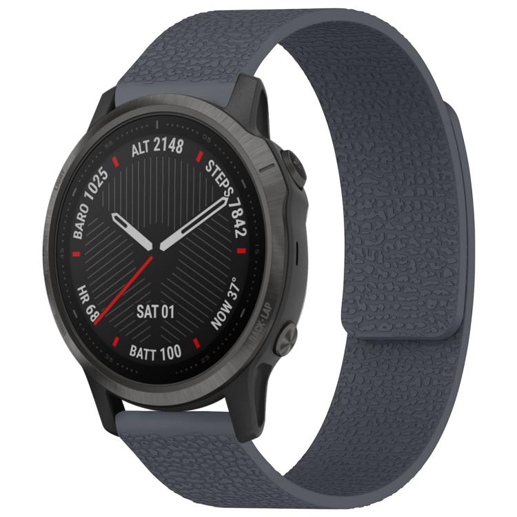 Cinturino per orologio magnetico in silicone con texture litchi xDfind, For Garmin Fenix 8/7S/6S/5S 20mm, For Garmin Forerunner 45 / 45S / Swim 2 18mm