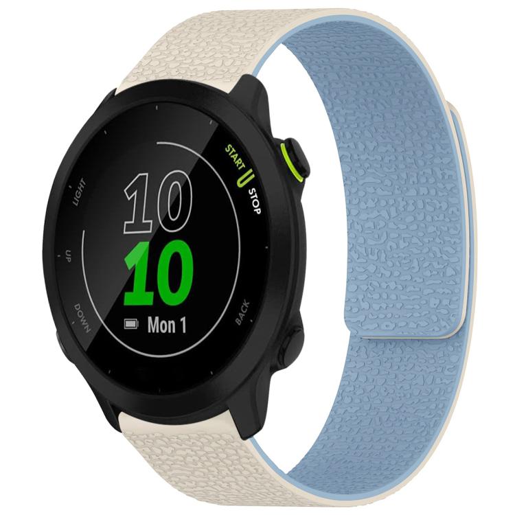 Cinturino per orologio magnetico in silicone con texture litchi xDfind, For Garmin Fenix 8/7S/6S/5S 20mm, For Garmin Forerunner 45 / 45S / Swim 2 18mm