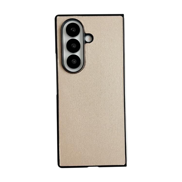 Custodia per telefono Morandi Solid Color con texture effetto pelle, For Samsung Galaxy Z Fold7 5G