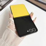 Custodia per telefono Morandi Solid Color con texture effetto pelle, For Samsung Galaxy Z Flip7 5G