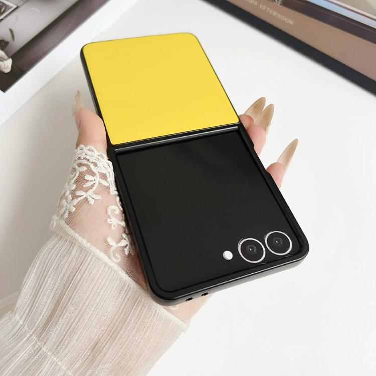 Custodia per telefono Morandi Solid Color con texture effetto pelle, For Samsung Galaxy Z Flip7 5G