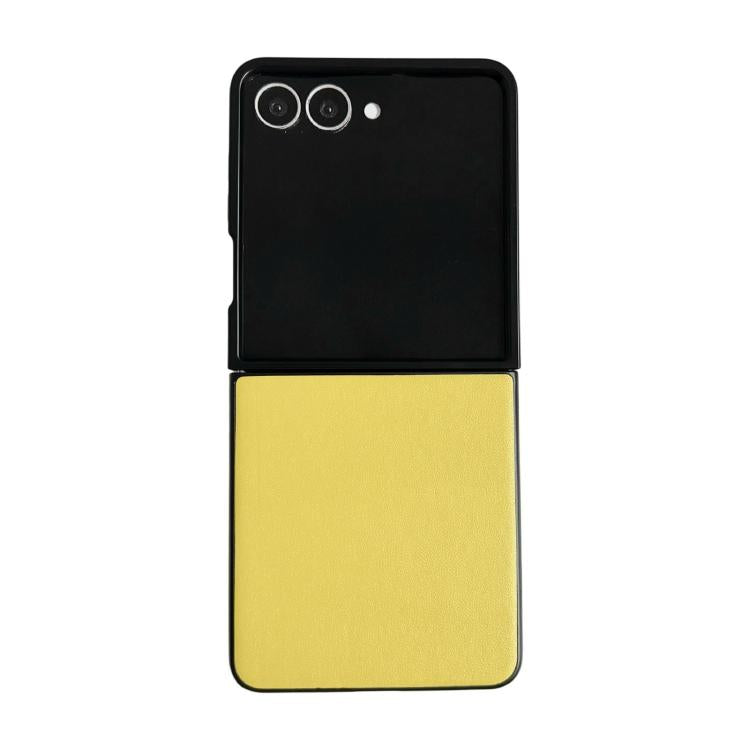 Custodia per telefono Morandi Solid Color con texture effetto pelle, For Samsung Galaxy Z Flip7 5G