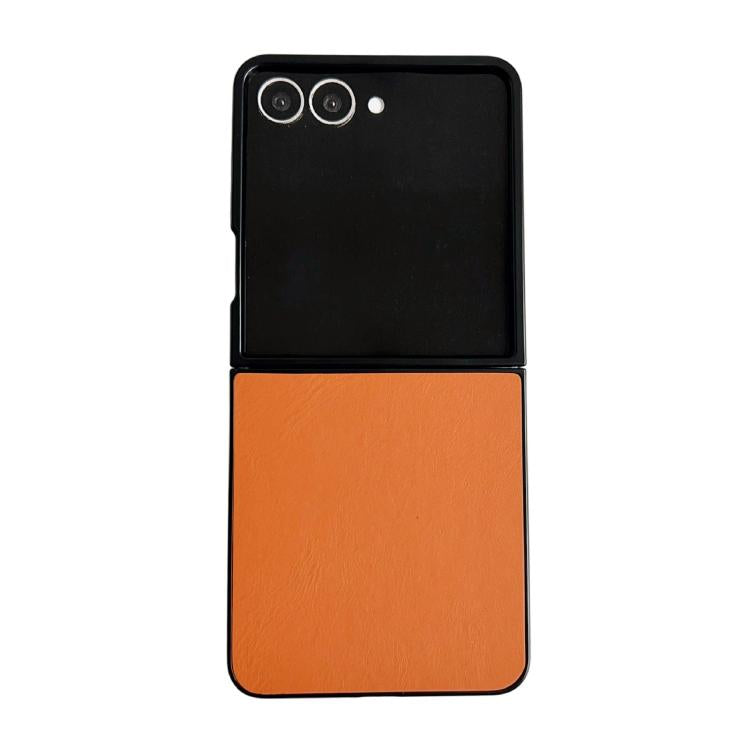 Custodia per telefono Morandi Solid Color con texture effetto pelle, For Samsung Galaxy Z Flip7 5G