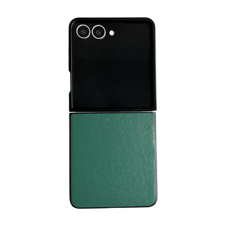 Custodia per telefono Morandi Solid Color con texture effetto pelle, For Samsung Galaxy Z Flip7 5G