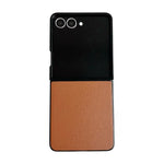 Custodia per telefono Morandi Solid Color con texture effetto pelle, For Samsung Galaxy Z Flip7 5G
