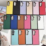 Custodia per telefono Morandi Solid Color con texture effetto pelle, For Galaxy Z Fold8 Ultra 5G
