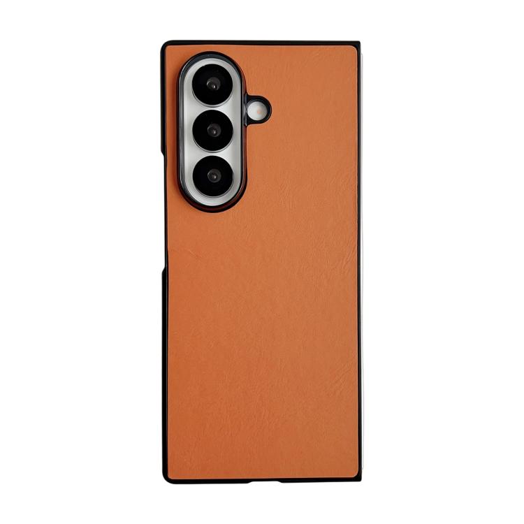Custodia per telefono Morandi Solid Color con texture effetto pelle, For Galaxy Z Fold8 Ultra 5G