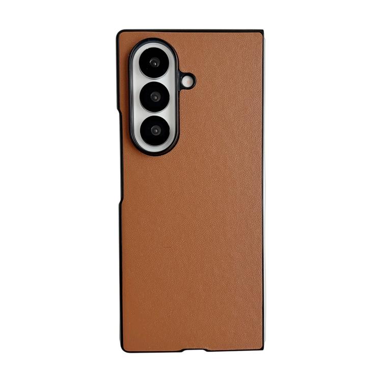 Custodia per telefono Morandi Solid Color con texture effetto pelle, For Galaxy Z Fold8 Ultra 5G