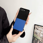 Custodia per telefono Morandi Solid Color con texture effetto pelle, For Galaxy Z Flip8 5G