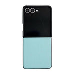 Custodia per telefono Morandi Solid Color con texture effetto pelle, For Galaxy Z Flip8 5G