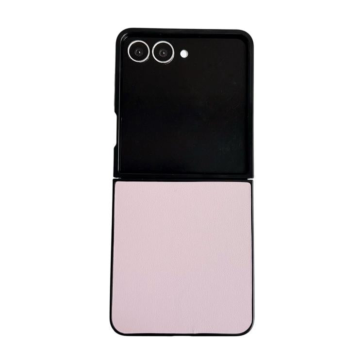 Custodia per telefono Morandi Solid Color con texture effetto pelle, For Galaxy Z Flip8 5G