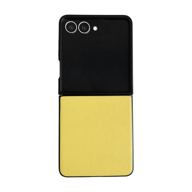 Custodia per telefono Morandi Solid Color con texture effetto pelle, For Galaxy Z Flip8 5G