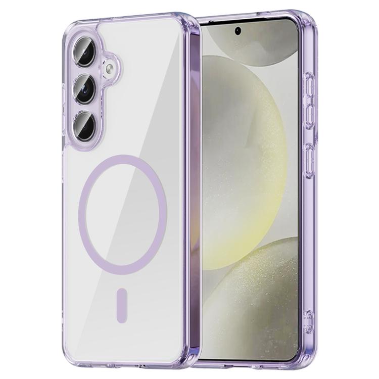 Custodia ibrida in PC TPU con airbag antiurto e MagSafe per telefono., For Samsung Galaxy S25 5G, For Samsung Galaxy S25+ 5G, For Samsung Galaxy S25 Ultra 5G, For Galaxy S24 Ultra 5G, For Samsung Galaxy S24+ 5G, For Samsung Galaxy S24 5G