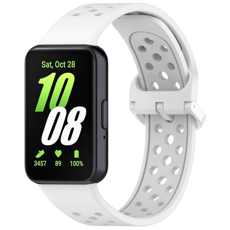 Cinturino per orologio in silicone traspirante a tinta unita con fibbia colorata xDfind, For Samsung Galaxy Fit3