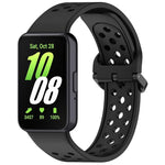 Cinturino per orologio in silicone traspirante a tinta unita con fibbia colorata xDfind, For Samsung Galaxy Fit3