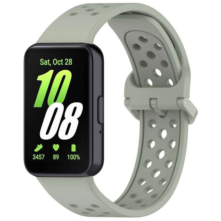 Cinturino per orologio in silicone traspirante a tinta unita con fibbia colorata xDfind, For Samsung Galaxy Fit3