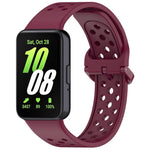 Cinturino per orologio in silicone traspirante a tinta unita con fibbia colorata xDfind, For Samsung Galaxy Fit3