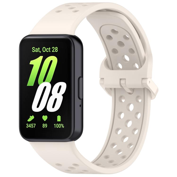Cinturino per orologio in silicone traspirante a tinta unita con fibbia colorata xDfind, For Samsung Galaxy Fit3