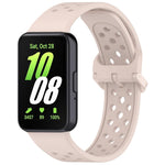 Cinturino per orologio in silicone traspirante a tinta unita con fibbia colorata xDfind, For Samsung Galaxy Fit3