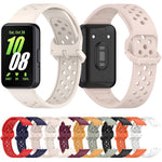 Cinturino per orologio in silicone traspirante a tinta unita con fibbia colorata xDfind, For Samsung Galaxy Fit3