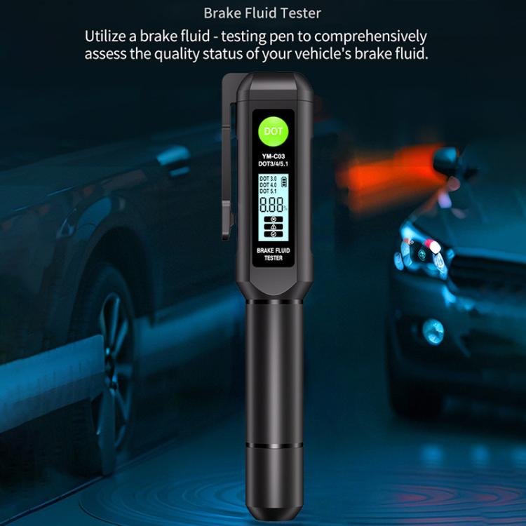 Tester digitale per liquido freni auto YM-C03, misuratore di contenuto d'acqua del liquido freni., YM-C03