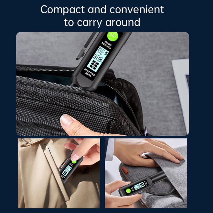 Tester digitale per liquido freni auto YM-C03, misuratore di contenuto d'acqua del liquido freni., YM-C03
