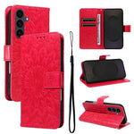 Custodia per telefono in pelle con motivo a girasole in rilievo., For Galaxy S26 Ultra 5G, For Galaxy S26 5G, For Galaxy S25 FE 5G