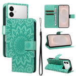 Custodia per telefono in pelle con motivo a girasole in rilievo., For Galaxy S26 FE 5G, For Galaxy S26+ 5G, For Galaxy S26 Edge 5G