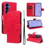 Custodia per telefono in pelle con motivo a girasole in rilievo., For Galaxy S26 Ultra 5G, For Galaxy S26 5G, For Galaxy S25 FE 5G